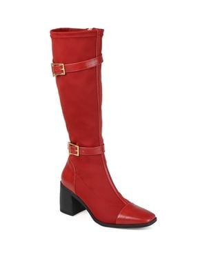 Journee Collection Collection Tru Comfort Foam Extra Wide Calf Gaibree Boot - Red