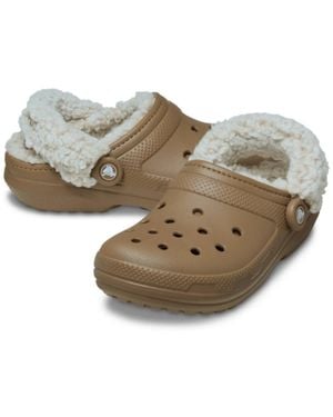 Crocs™ Classic 211396-6Ur Clog Sepia Fleece Lined Slip On Cozy Shoes Jax906 - Brown