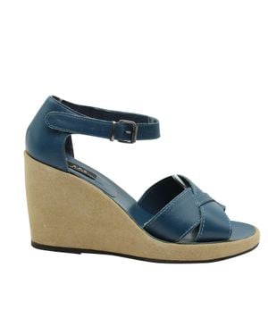 A.P.C. A. P.C Wedge Sandals - Blue
