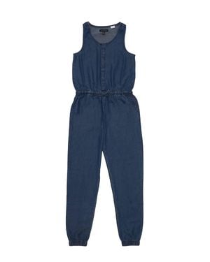 Silver Jeans Co. Girl's Sleeveless Jumpsuit - Blue