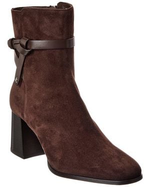 Jimmy Choo Lawton 65 Suede Bootie - Brown