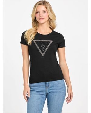 Guess Eco Charlee Logo Tee - Black