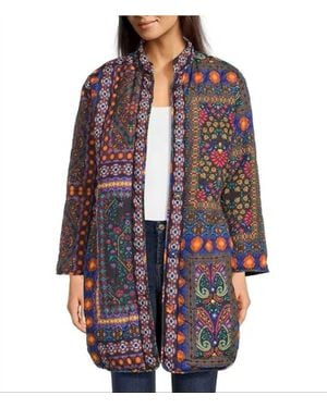 Johnny Was Vivi Reversible Puffer Jacket - Red