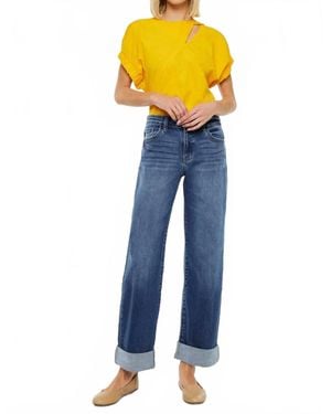 Kancan Ivanna Essentials High Rise Wide Leg Jeans - Blue