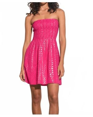 Elan Strapless Mini Dress - Pink