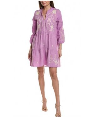 Johnny Was Frankie Tierd Field Dress - Pink