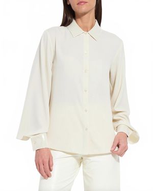 Lyssé Damari Sequin Embellished Shirt - White