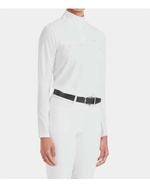 Horse Pilot Sunrise Long Sleeve Sun Shirt - White