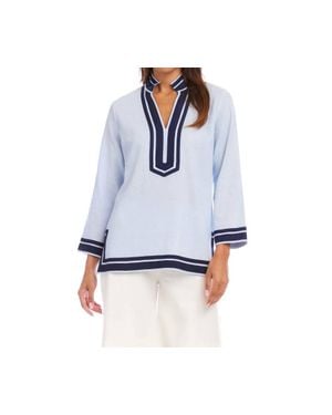 Karen Kane The St. Tropez Tunic Top - Blue