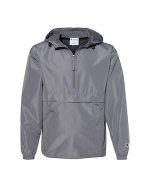 Champion Packable Quarter-Zip Jacket - Gray