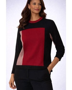 J'Envie/Eli Berlin Colorblock Tunic - Red