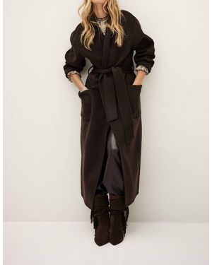 Ba&sh Kay Midi-Length Coat - Black