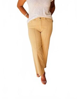 Fdj Olivia Wide Leg Ankle Jeans - White