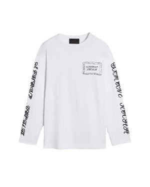 Simone Rocha Pillowcase Logo Print Long Sleeve T-Shirt - White