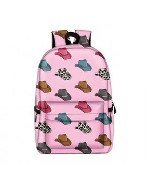 The Front Porch Label Cowboy Hat Backpack - Pink