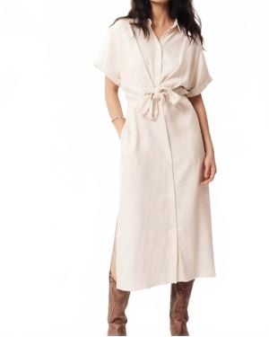 FRNCH Alienor Midi Dress - Natural