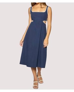 Lost + Wander Coastal Riviera Midi Dress - Blue