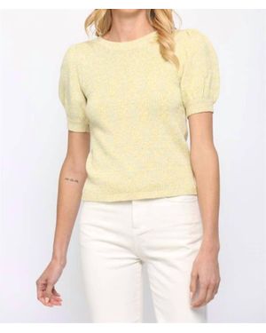 Fate Puff Sleeve Swater - Yellow