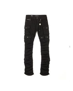Cult Of Individuality Cult's Hipster Nomad Cargo Jeans - Black