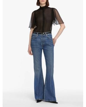 FRAME Lax Wide Leg Flare Jeans - Blue