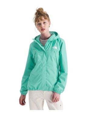 The North Face Antora Rain Jacket Bright Foam Full Zip Hooded Gbo2989 - Blue