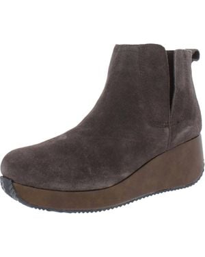 Volatile Burlingham Suede Wedge Bootie - Brown
