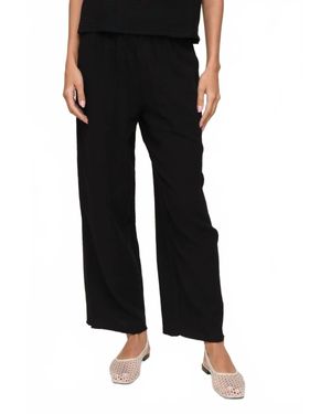 Rails Leon Crop Double Gauze Pant - Black
