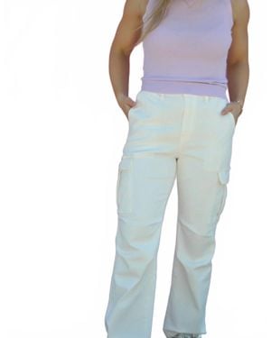 Q2 Cargo Tie Jeans - Blue