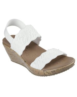 Skechers Beverlee Timeless Touch Wedge Sandal - Metallic