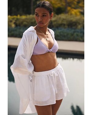 LSPACE Rio Linen Shorts - White