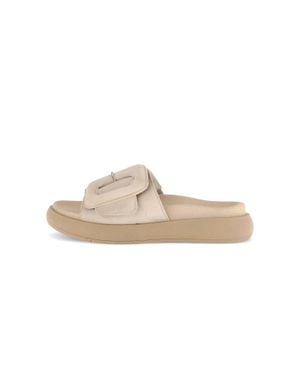 Gabor Wrapped Velcro Buckle Slip On Sandal - Natural