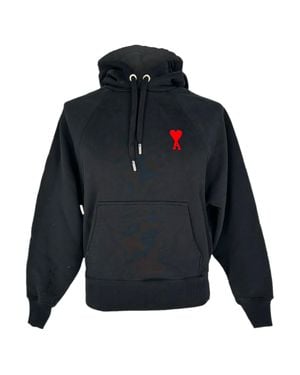 Ami Paris Paris De Caur Hoodie - Blue
