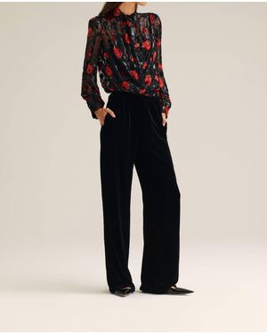 Scanlan Theodore Velvet Soft Trouser - Black