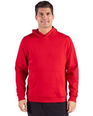 Clique Drive Recycled Pullover Hooded Sweatshirt - Red
