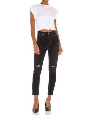 Agolde Nico High Rise Slim Fit Jean - Multicolor
