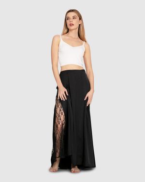 Belle & Bloom California Dreamin' Maxi Skirt - White