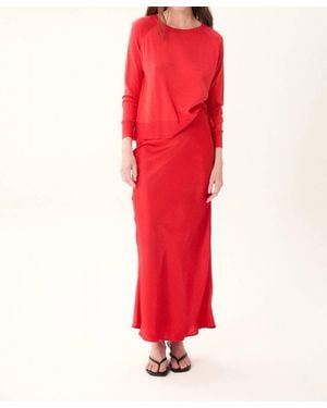DELUC Madeira Maxi Skirt - Red