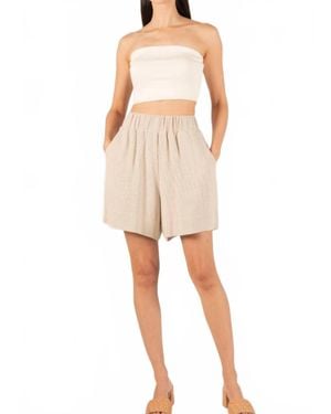 Before You Willa Cropped Bandeau Top - Natural