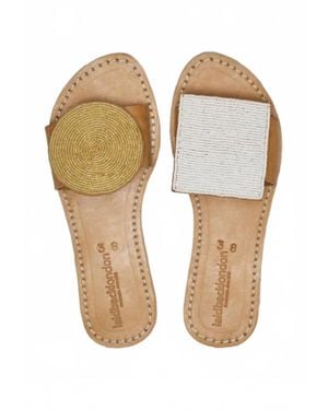 Laidbacklondon Crey Flip Flops - White