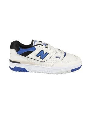 New Balance 550 And Leather Sneakers - Blue