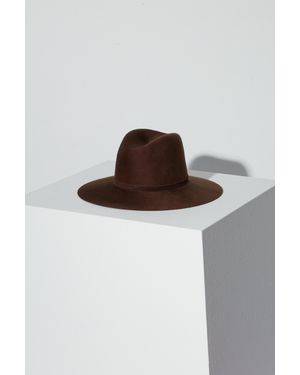 Janessa Leone Drew Wool Hat - Brown