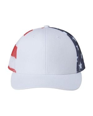 Katia Printed Mesh Trucker Cap - Blue