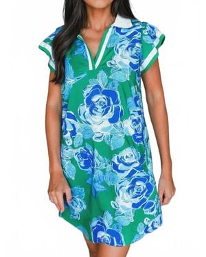 Aapparella Grayson Mini Dress - Blue
