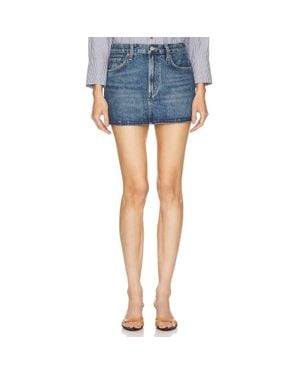Agolde Alek Mini Skirt - Blue
