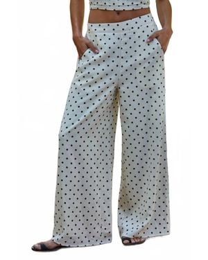 By Together Woven Polka Dot Pants - Blue