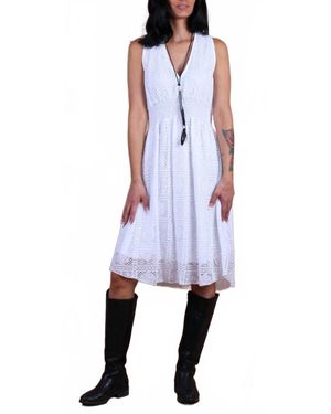 Gigi Moda Pizzo Mini Dress - White
