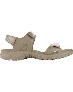 Ecco 2.0 3S Nude Crinkle Patent Offroad Sandal - Gray