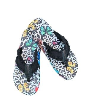 Gypsy Jazz Tallulah Printed Flip Flops - Blue