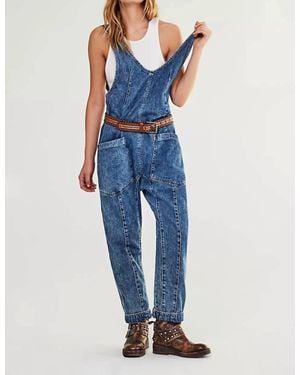 Free People High Roller Jumpsuit - Blue