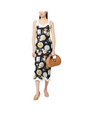 FARM Rio Trip Souvenir Midi Dress - Black
